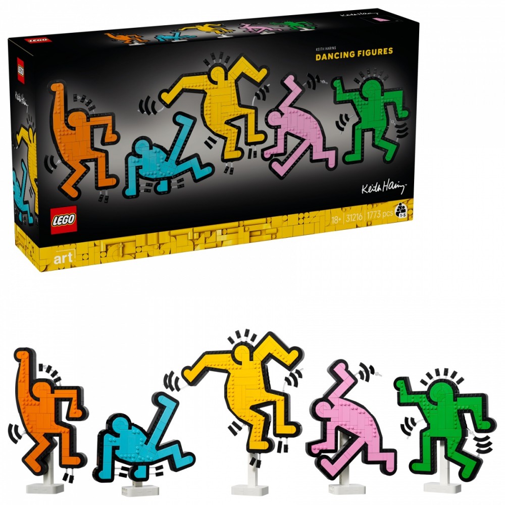 31216 lego® art keithas haringas – „šokančios figūros“.