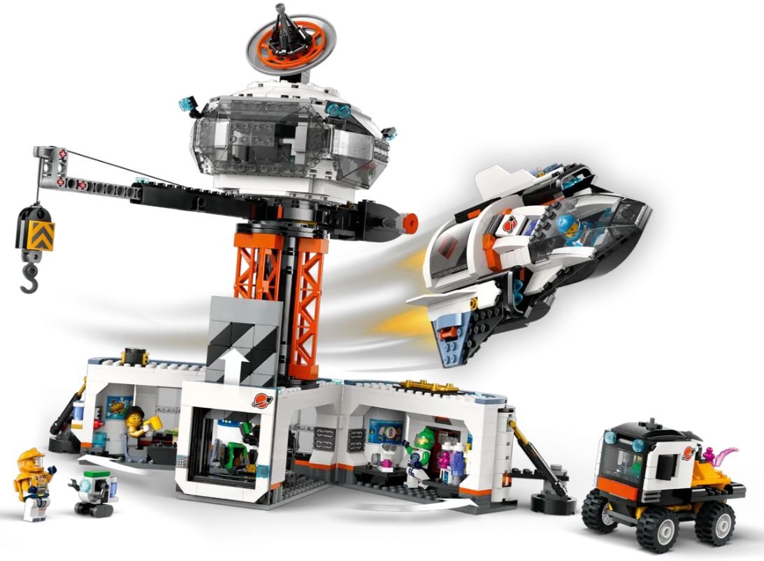 60434 lego® city kosminė bazė ir raketos paleidimo aikštelė