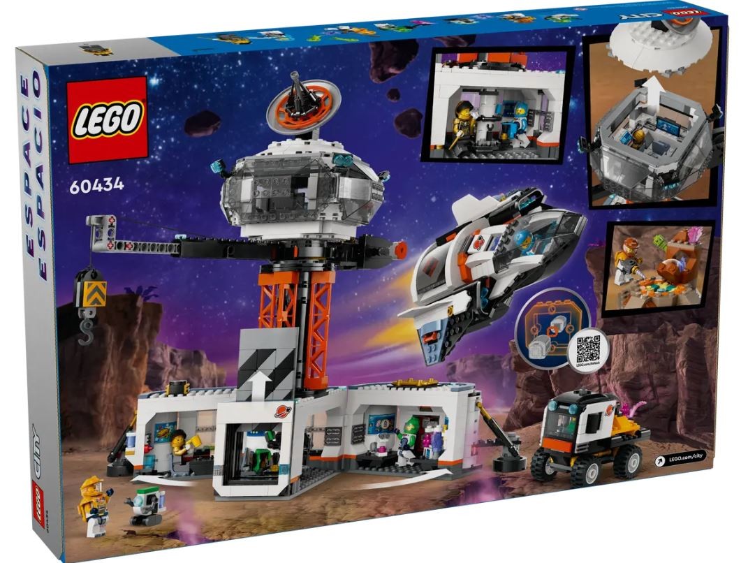 60434 lego® city kosminė bazė ir raketos paleidimo aikštelė