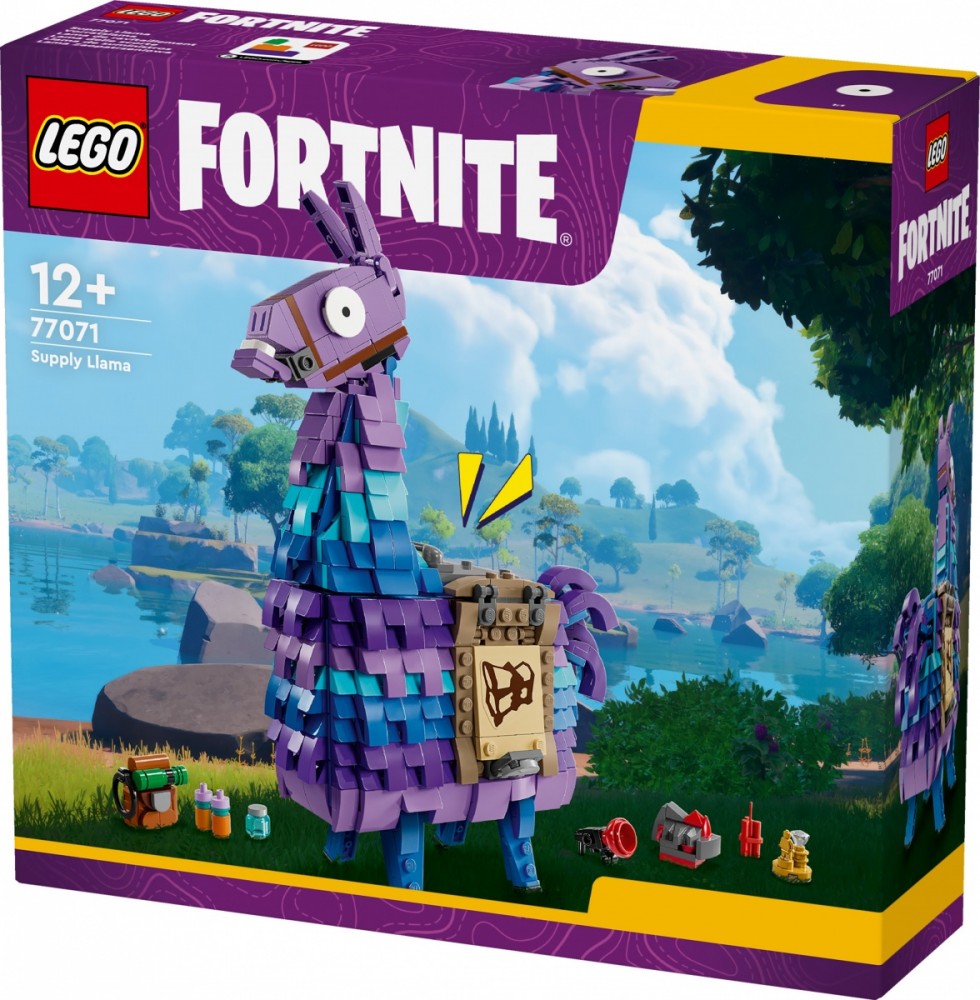 Lama su atsargomis, lego fortnite