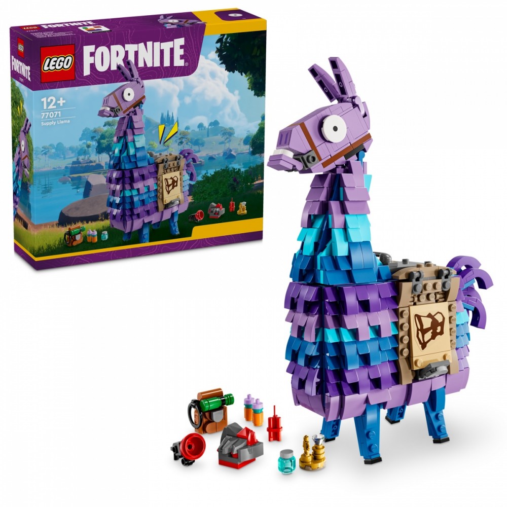 Lama su atsargomis, lego fortnite