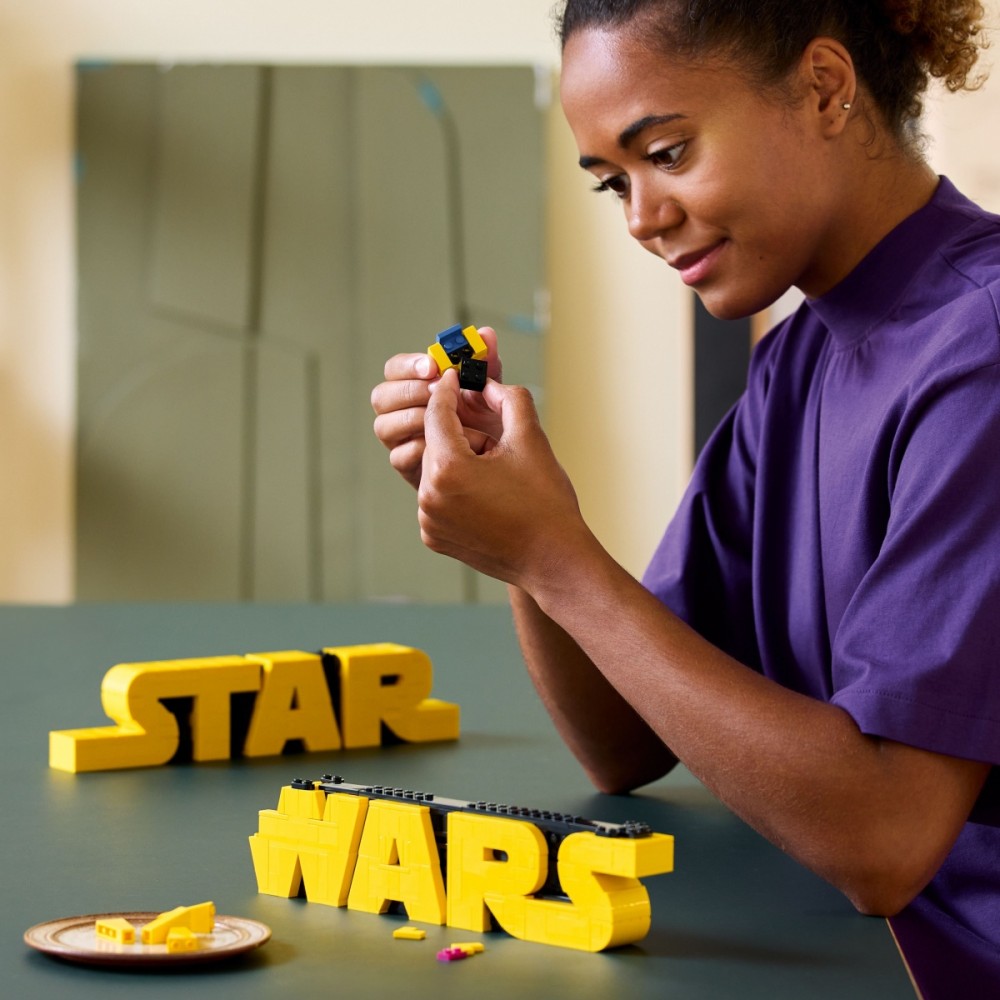 75407 lego® star wars konstruojamas star wars™ logotipas