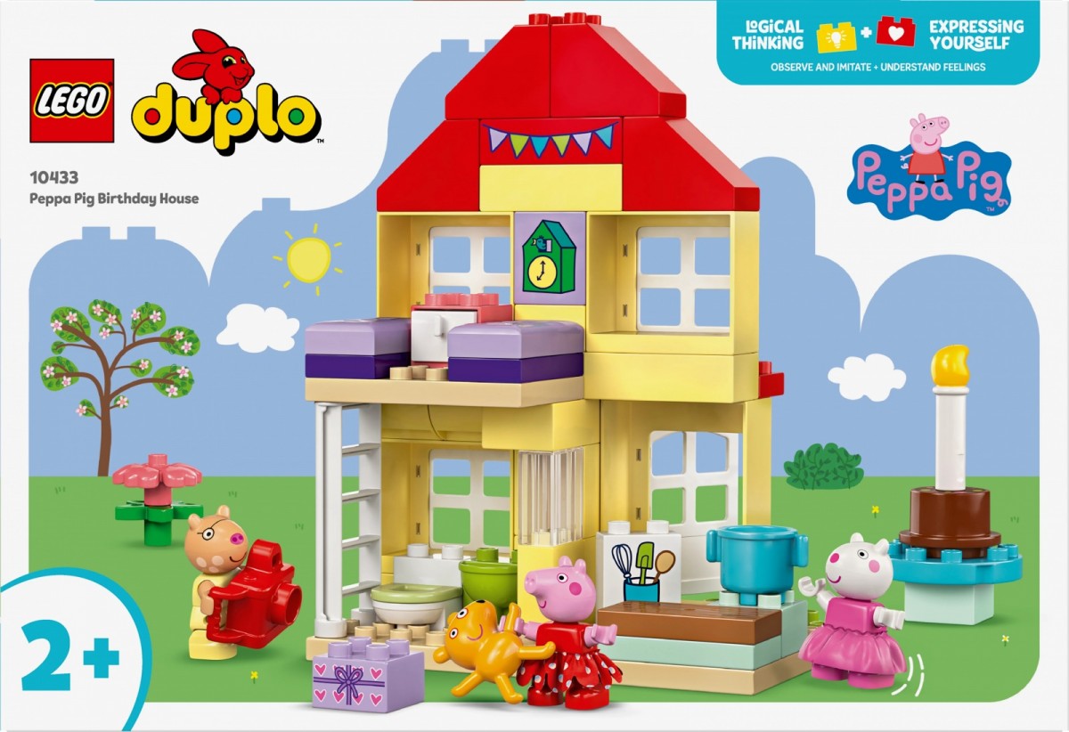 10433 lego® duplo kiaulytės pepos gimtadienio namelis