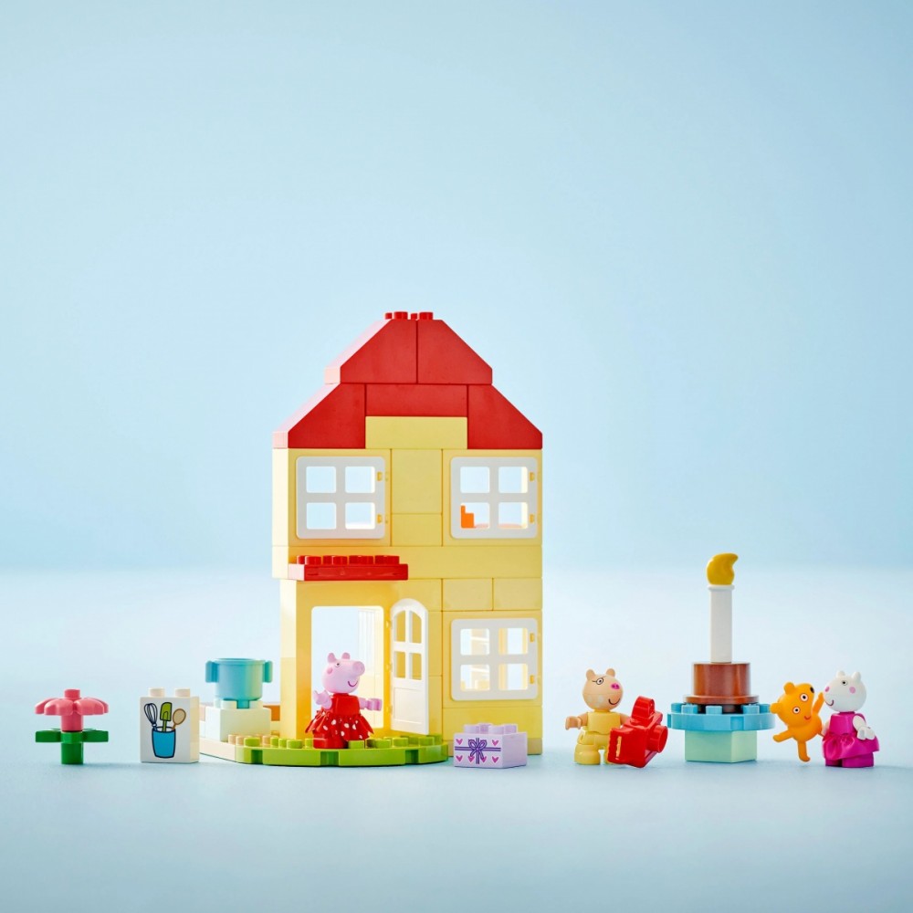 10433 lego® duplo kiaulytės pepos gimtadienio namelis
