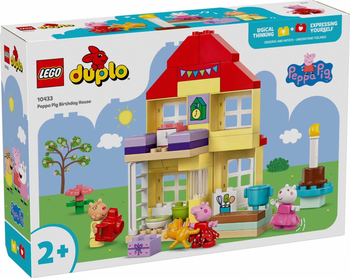 10433 lego® duplo kiaulytės pepos gimtadienio namelis