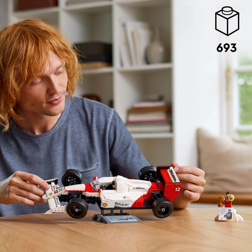 Automobilio rinkinys mclaren mp4/4, lego icons