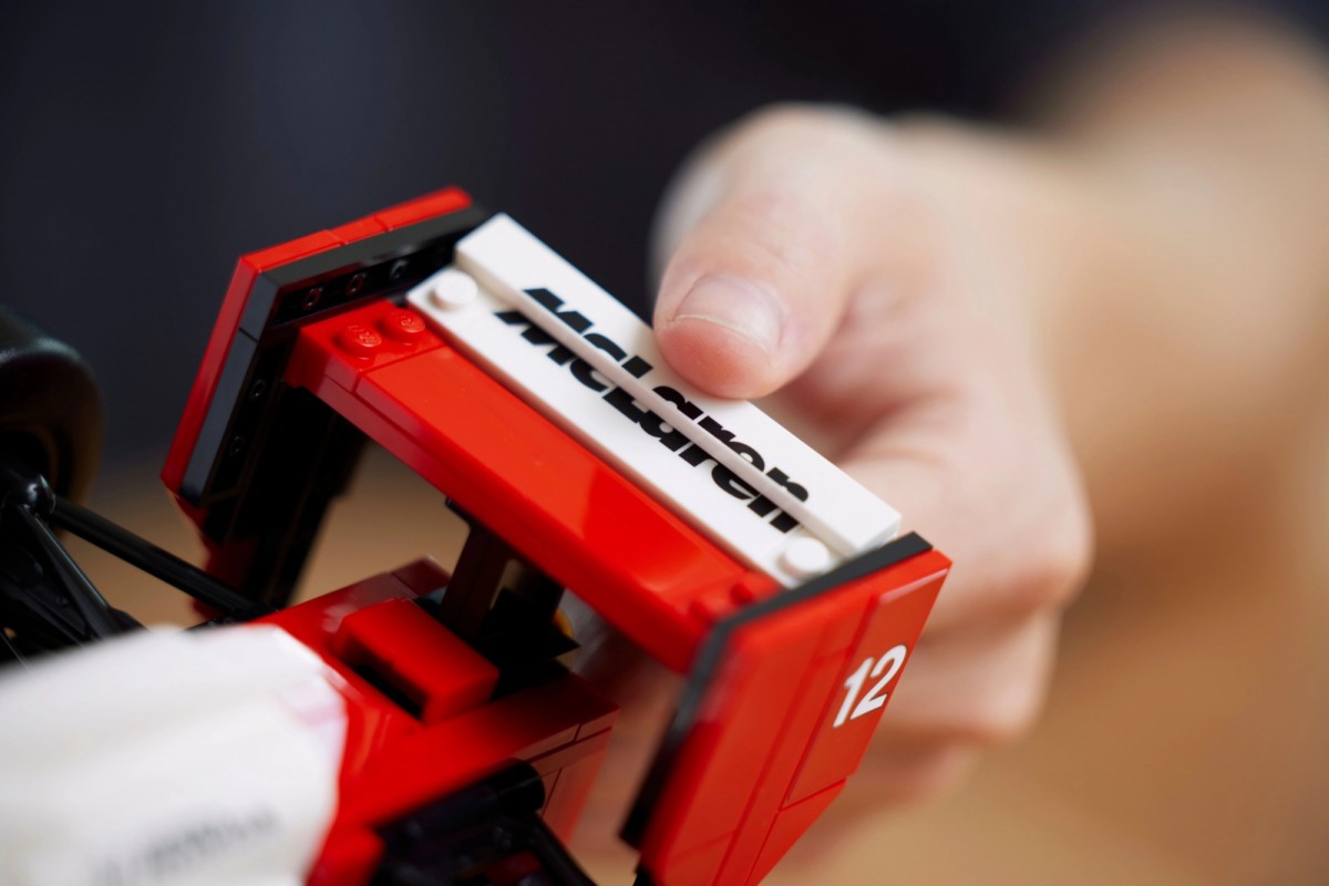 Automobilio rinkinys mclaren mp4/4, lego icons