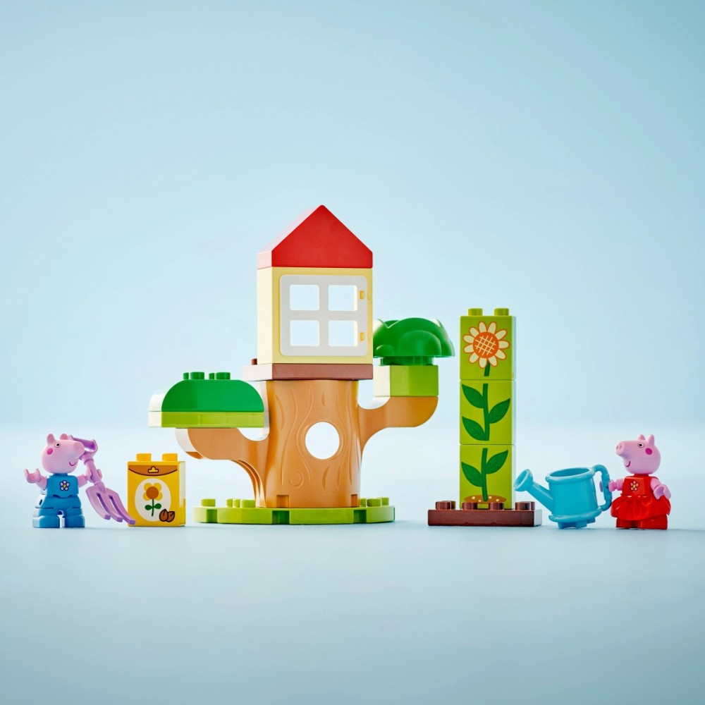 10431 lego® duplo kiaulytės pepos sodas ir namelis medyje