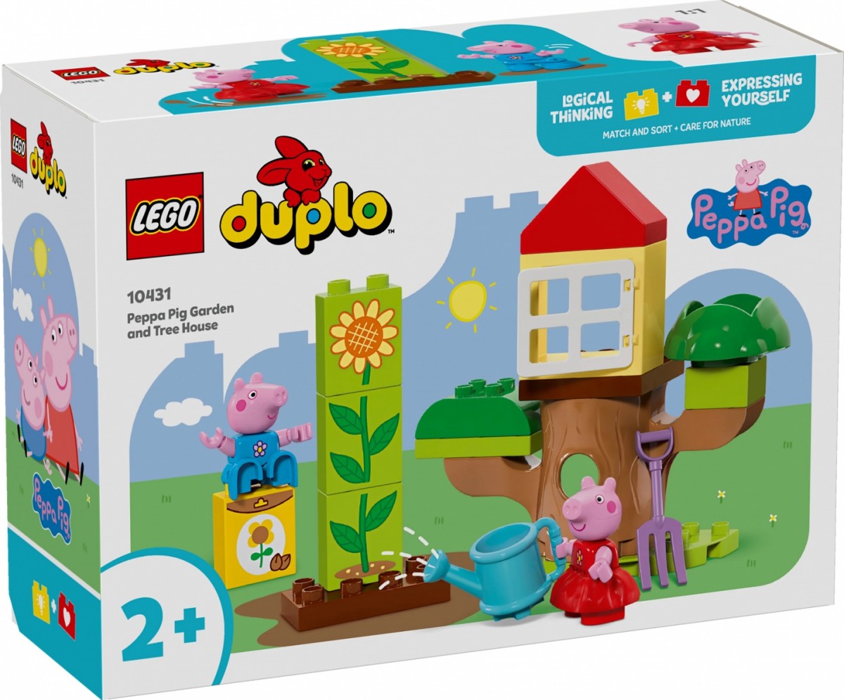 10431 lego® duplo kiaulytės pepos sodas ir namelis medyje