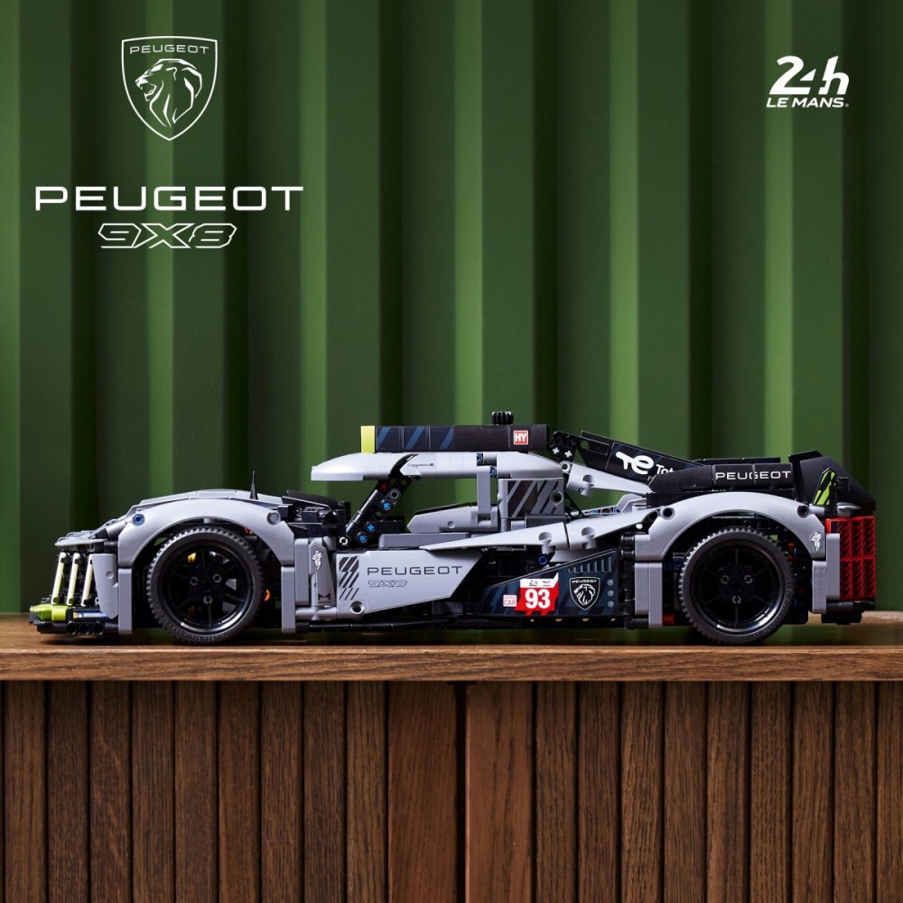 Hibridinis hiperautomobilis, lego technic peugot 9x8 le mans