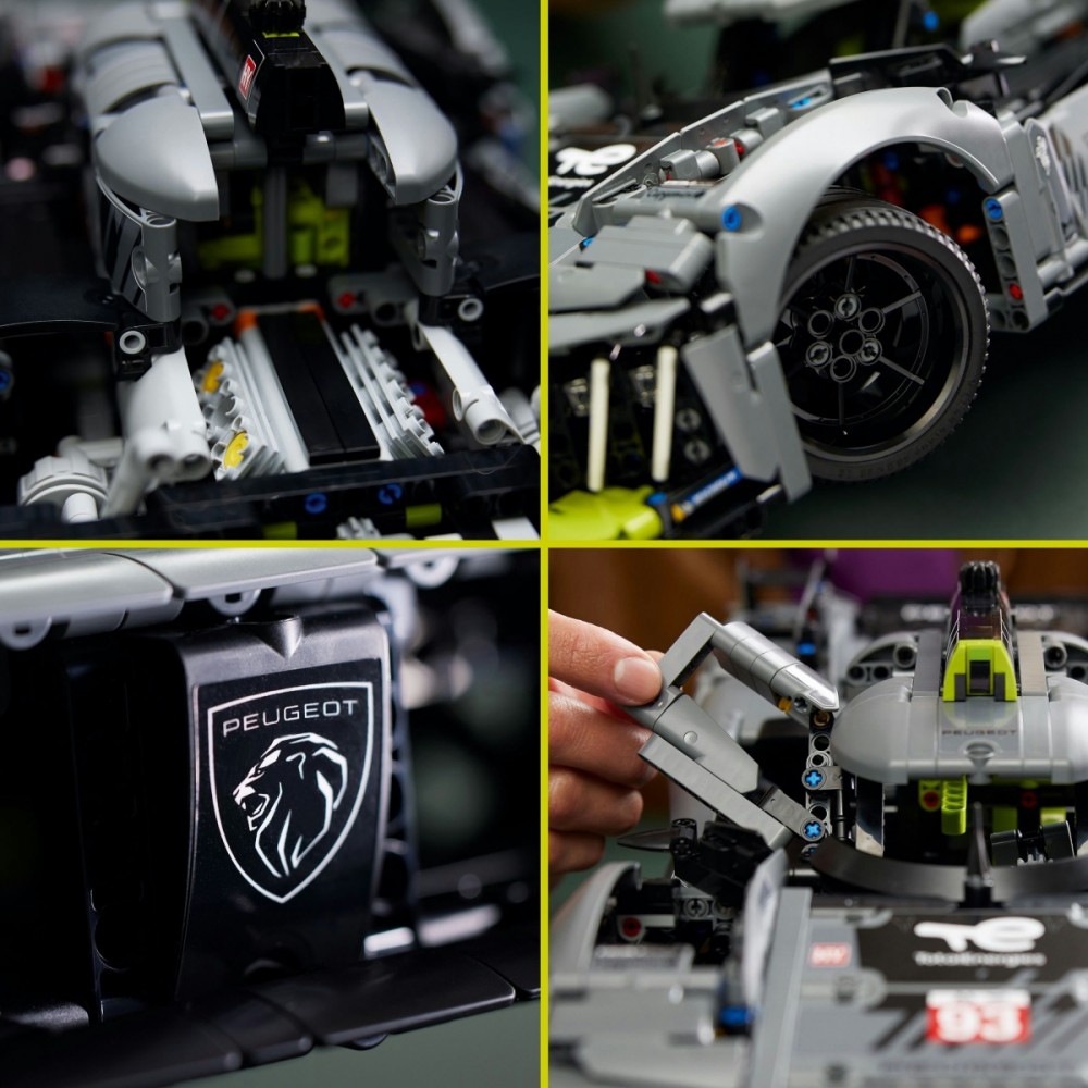 Hibridinis hiperautomobilis, lego technic peugot 9x8 le mans