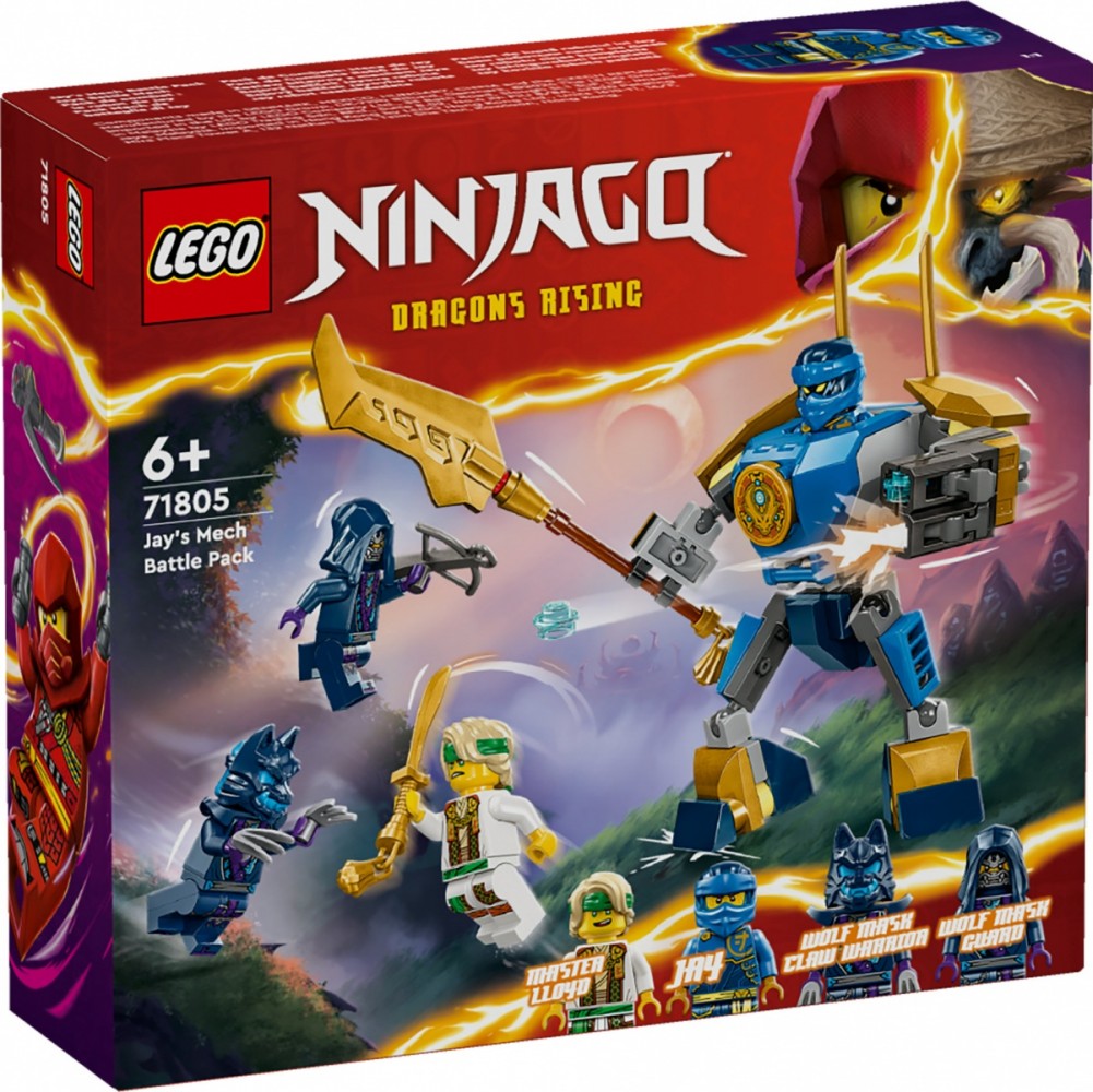 Ninjago - jayo kovos rinkinys su robotu, 6+, spalvotas
