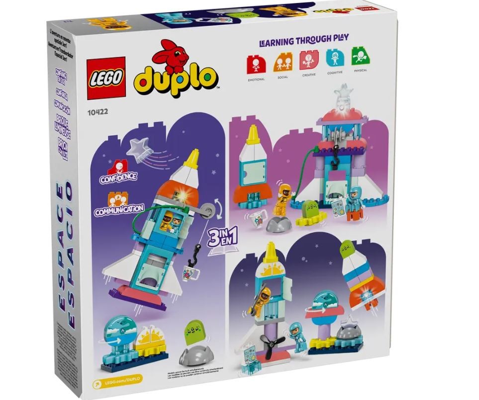 10422 lego® duplo® kosminio erdvėlaivio nuotykiai trys viename