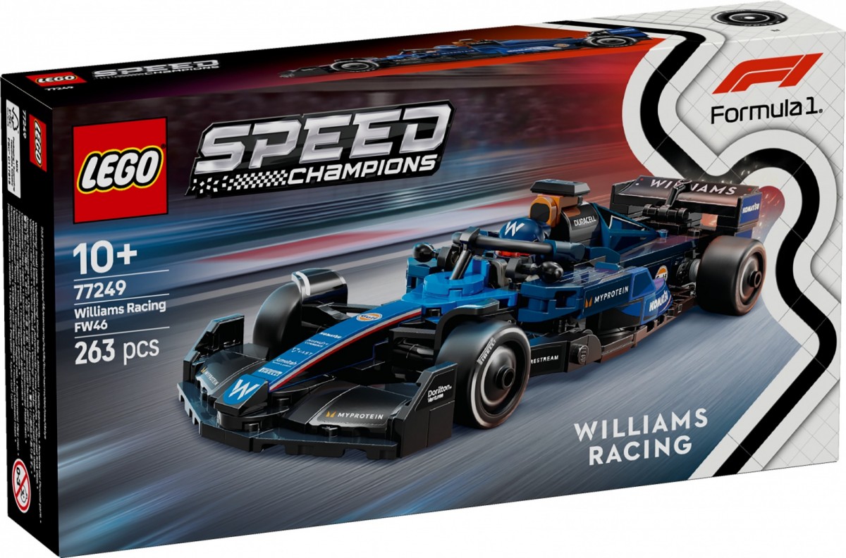 77249 lego® speed ​​champions f1® lenktyninis automobilis williams racing fw46