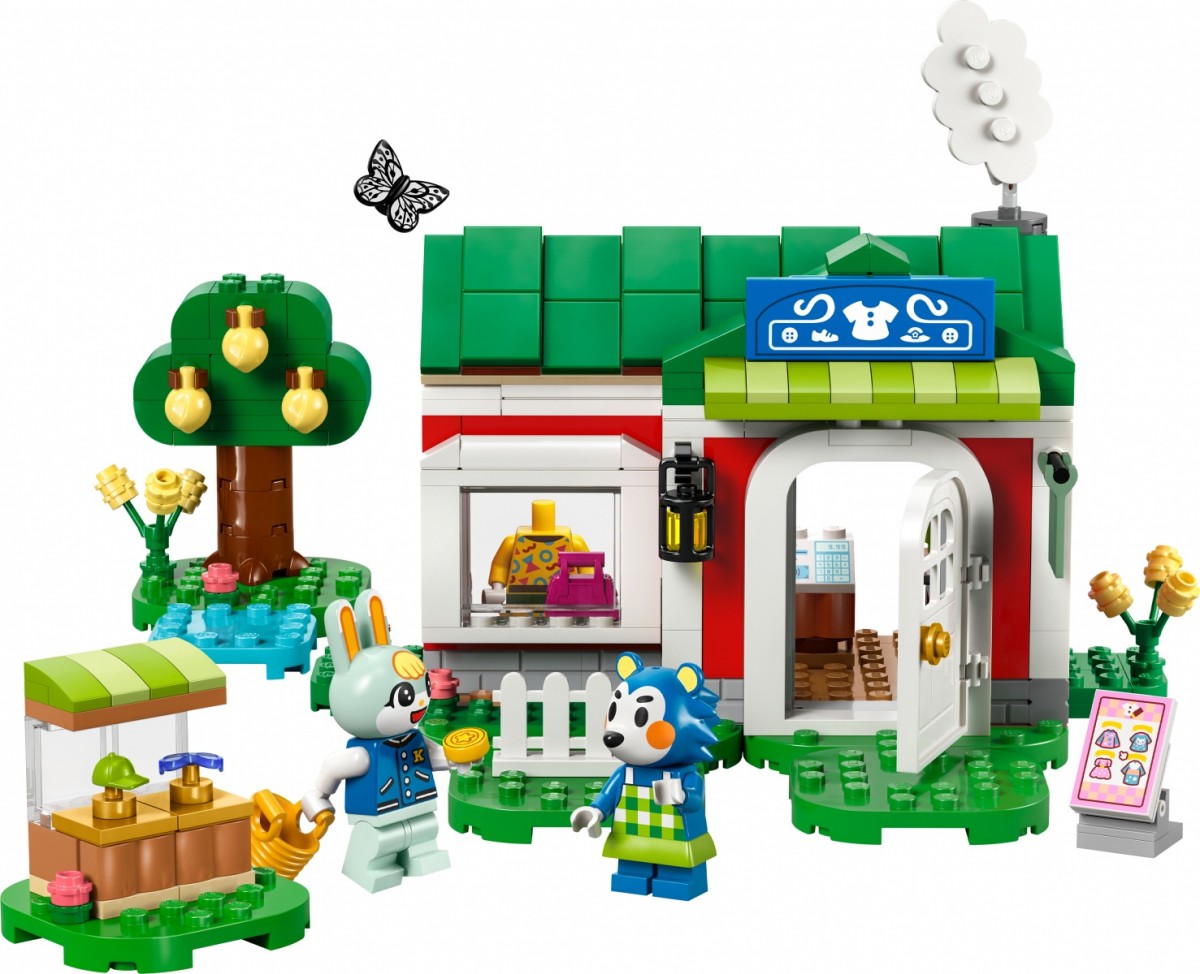Able sisters drabužių parduotuvė lego® animal crossing™