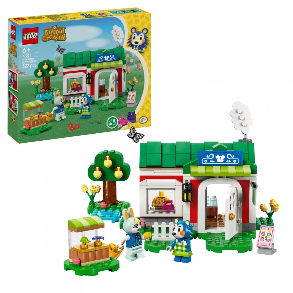 Able sisters drabužių parduotuvė lego® animal crossing™