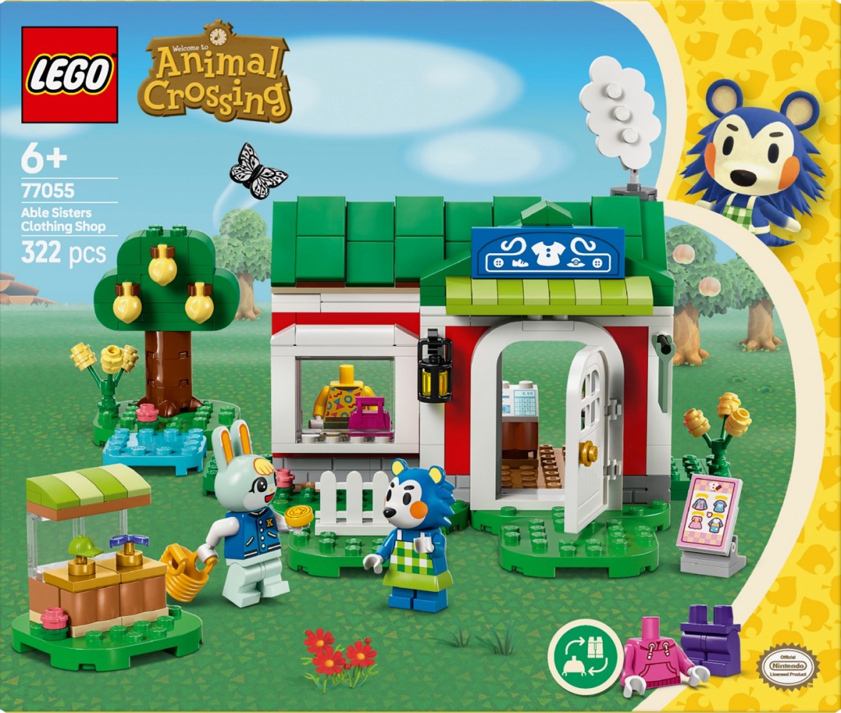 Able sisters drabužių parduotuvė lego® animal crossing™