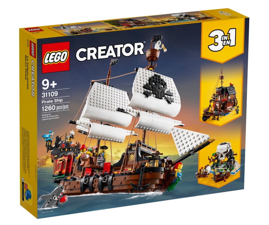 31109 lego® creator piratų laivas