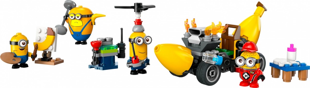 75580 lego® despicable me pakalikai ir banano formos automobilis