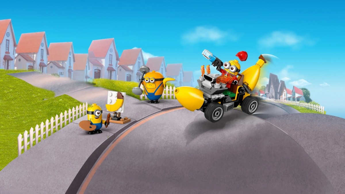 75580 lego® despicable me pakalikai ir banano formos automobilis
