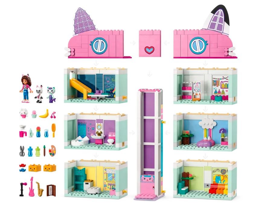 10788 lego® gabby's dollhouse gabės lėlių namai