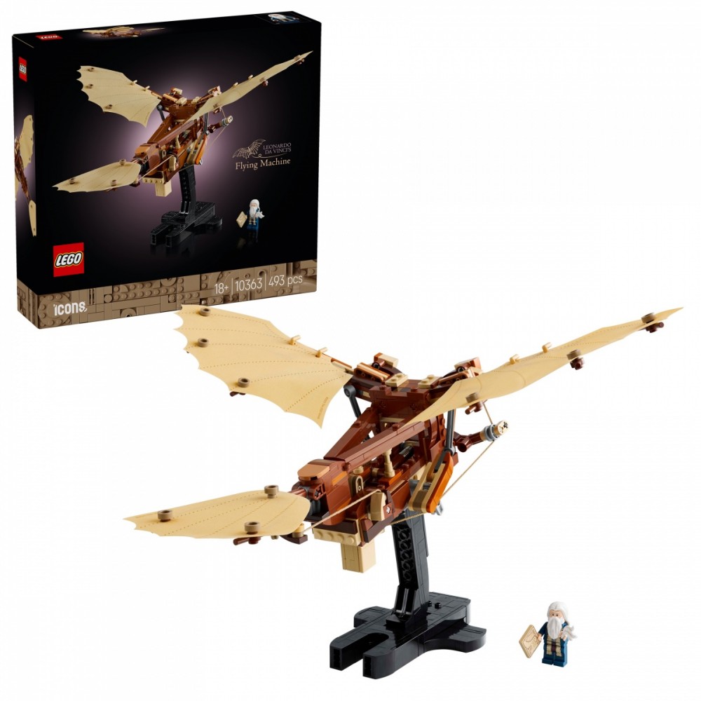 Lego® icons leonardo da vinci skraidymo mašina