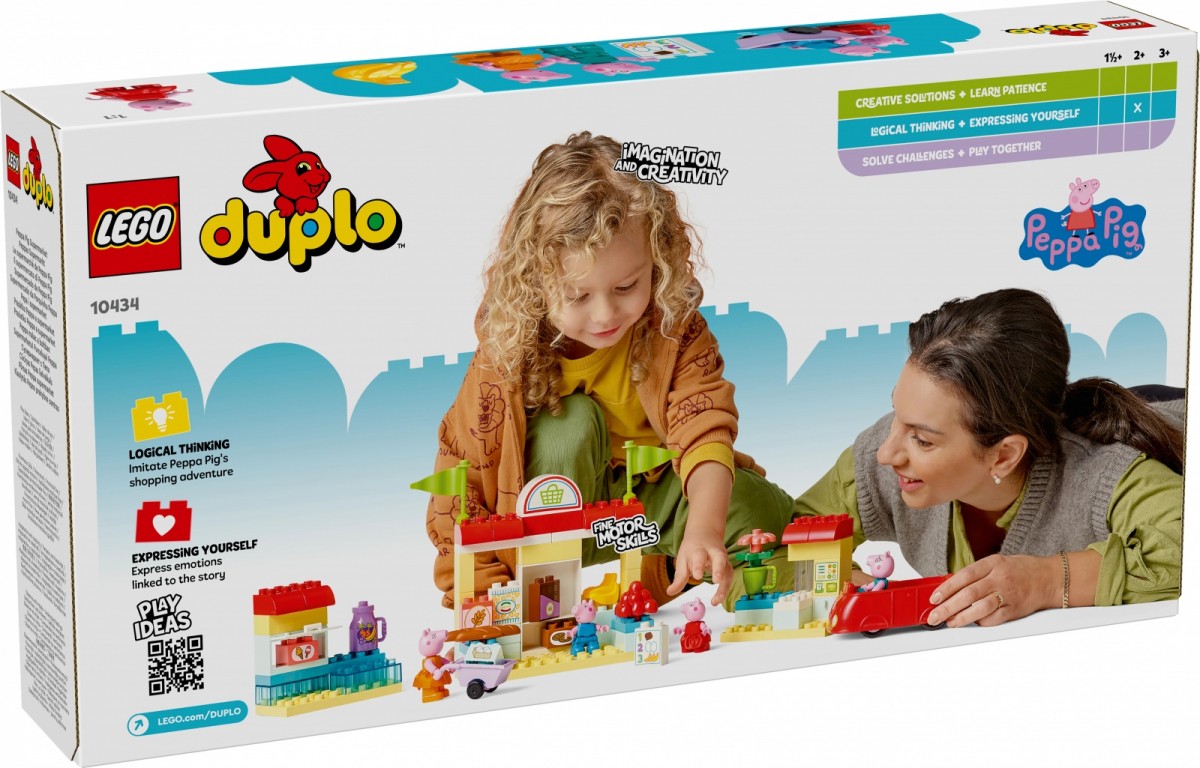 10434 lego® duplo kiaulytės pepos prekybos centras