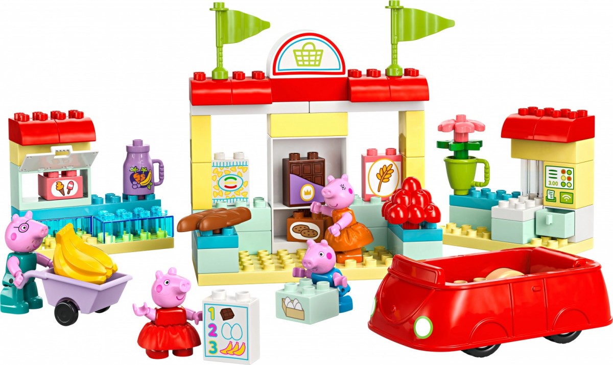10434 lego® duplo kiaulytės pepos prekybos centras