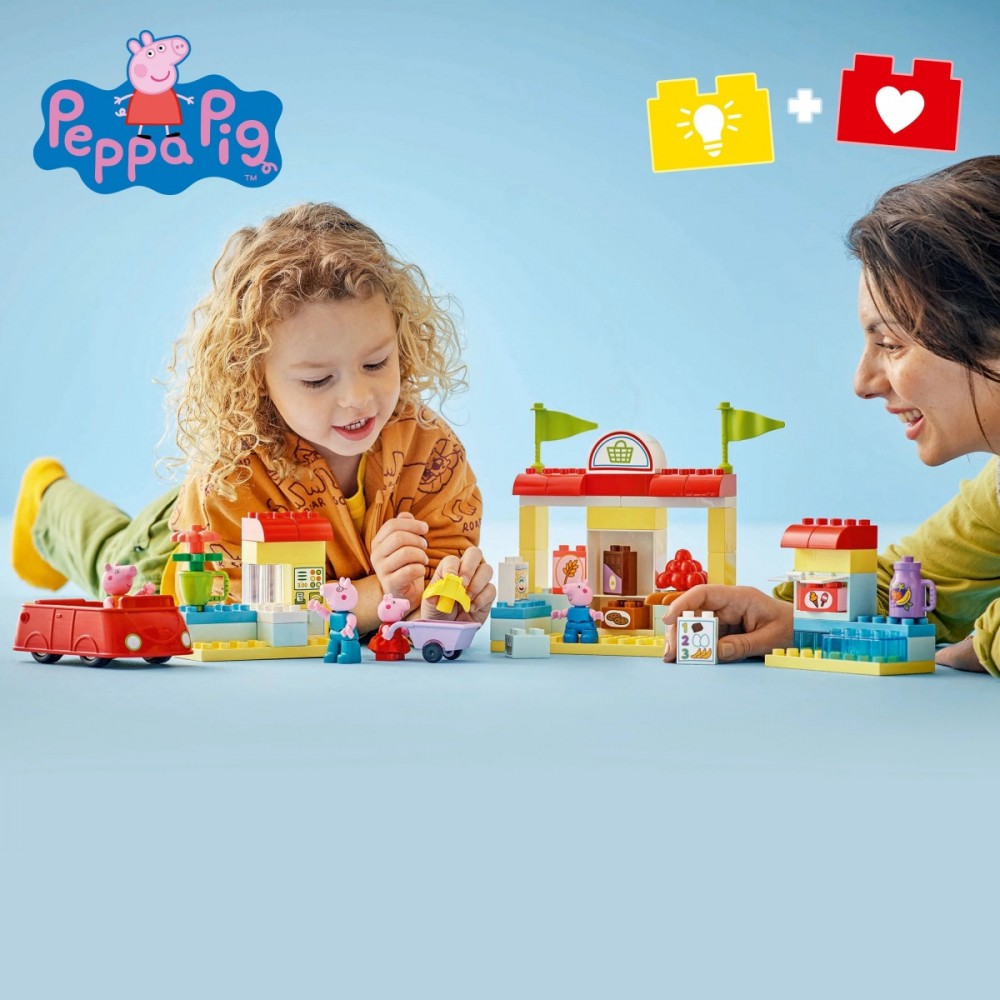 10434 lego® duplo kiaulytės pepos prekybos centras