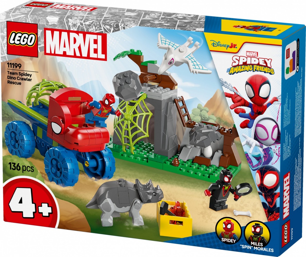 Komandos gelbėjimo misija su dinozaurų visureigiu, lego® spidey
