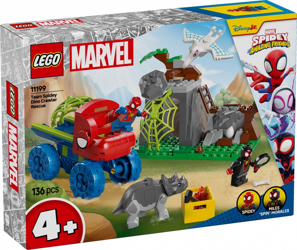 Komandos gelbėjimo misija su dinozaurų visureigiu, lego® spidey