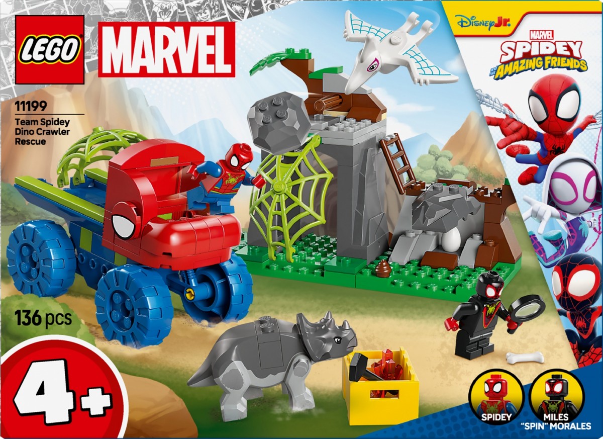 Komandos gelbėjimo misija su dinozaurų visureigiu, lego® spidey
