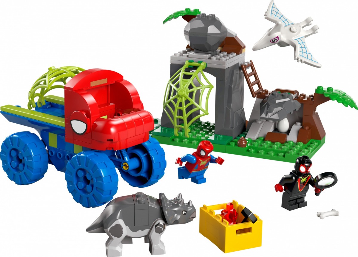 Komandos gelbėjimo misija su dinozaurų visureigiu, lego® spidey