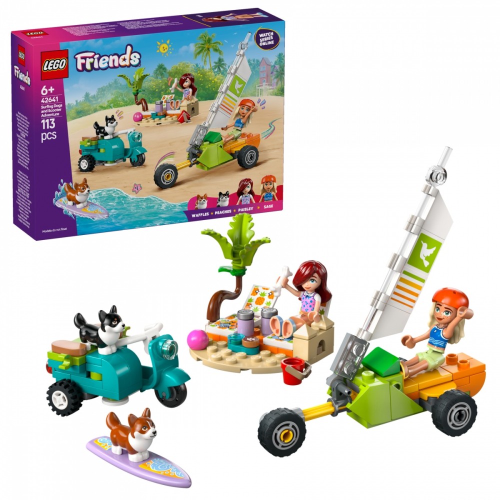 Šunų ir motorolerio nuotykių rinkinys lego® friends