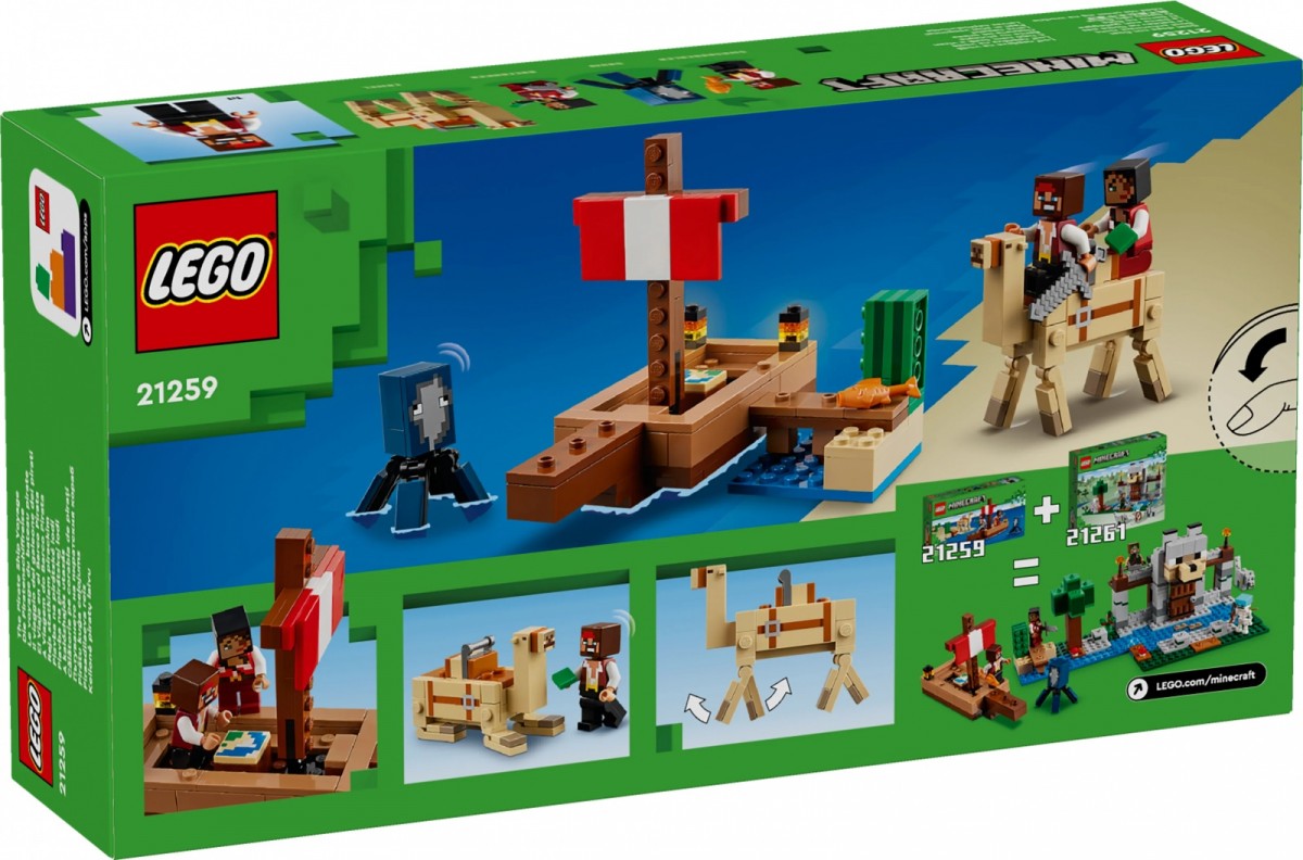 21259 lego® minecraft kelionė piratų laivu