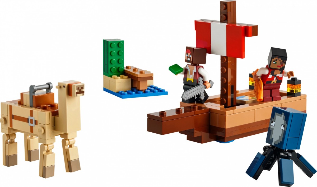 21259 lego® minecraft kelionė piratų laivu