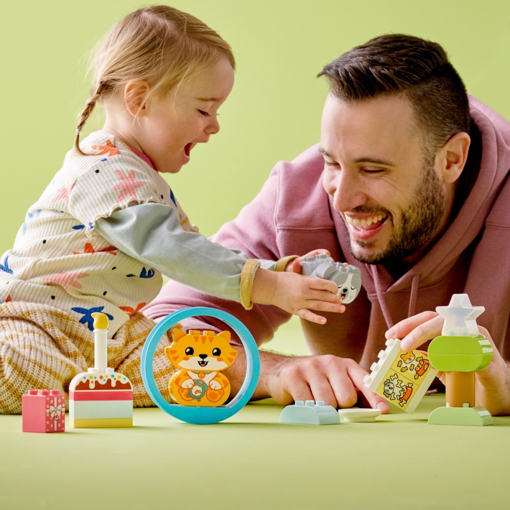 10977 lego® duplo mano pirmasis šuniukas ir kačiukas su garsais