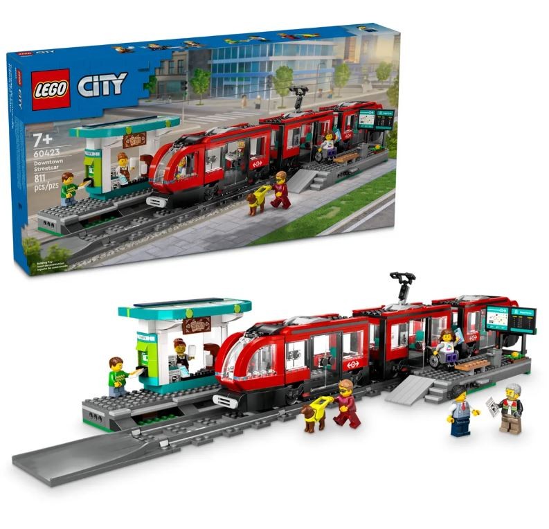 60423 lego® city centro miesto tramvajus ir stotis, 811 d.