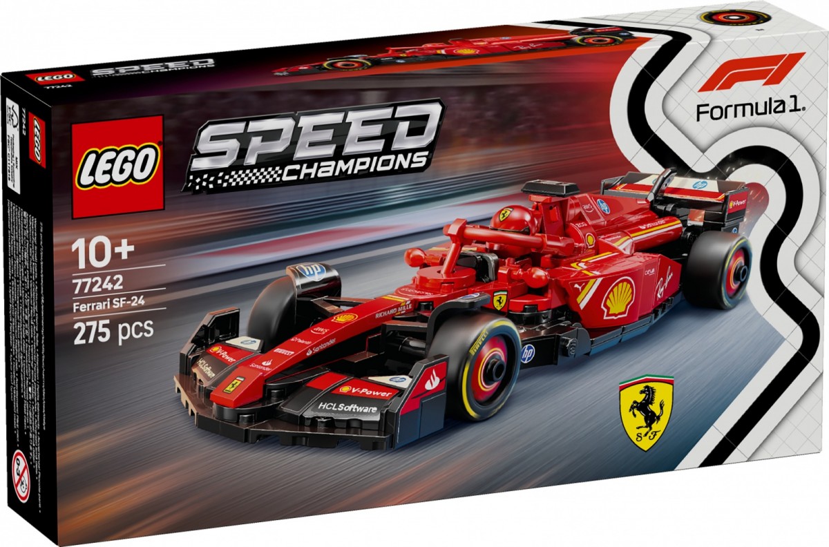 77242 lego® speed ​​champions f1® lenktyninis automobilis ferrari sf-24