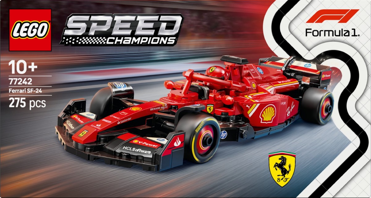 77242 lego® speed ​​champions f1® lenktyninis automobilis ferrari sf-24