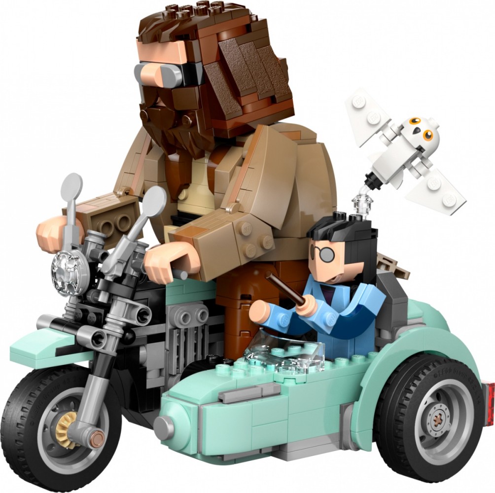 Hagrido ir hario motociklo kelionė lego harry potter