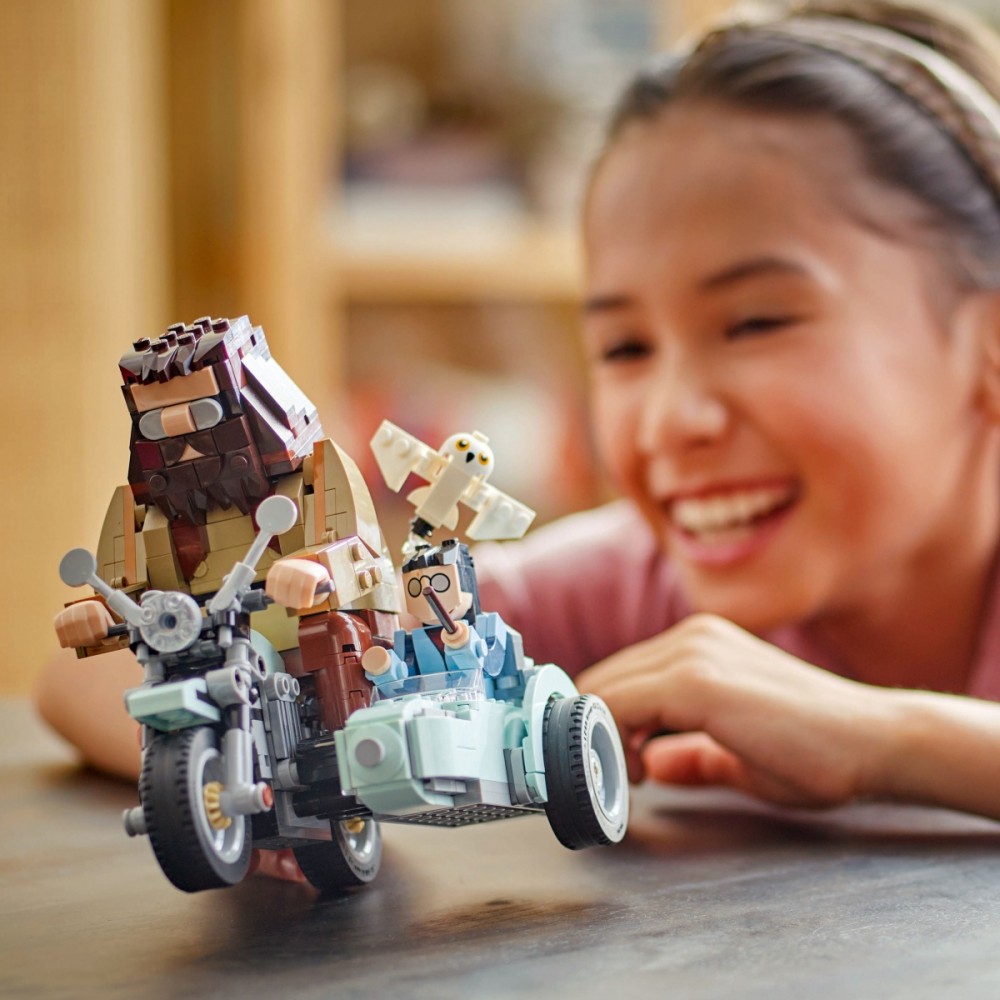 Hagrido ir hario motociklo kelionė lego harry potter