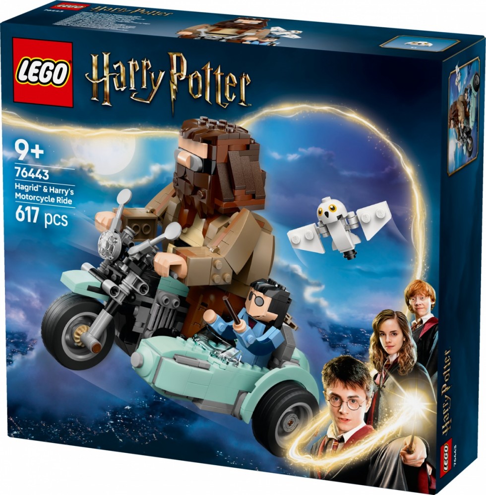 Hagrido ir hario motociklo kelionė lego harry potter