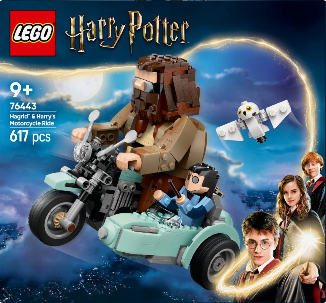 Hagrido ir hario motociklo kelionė lego harry potter