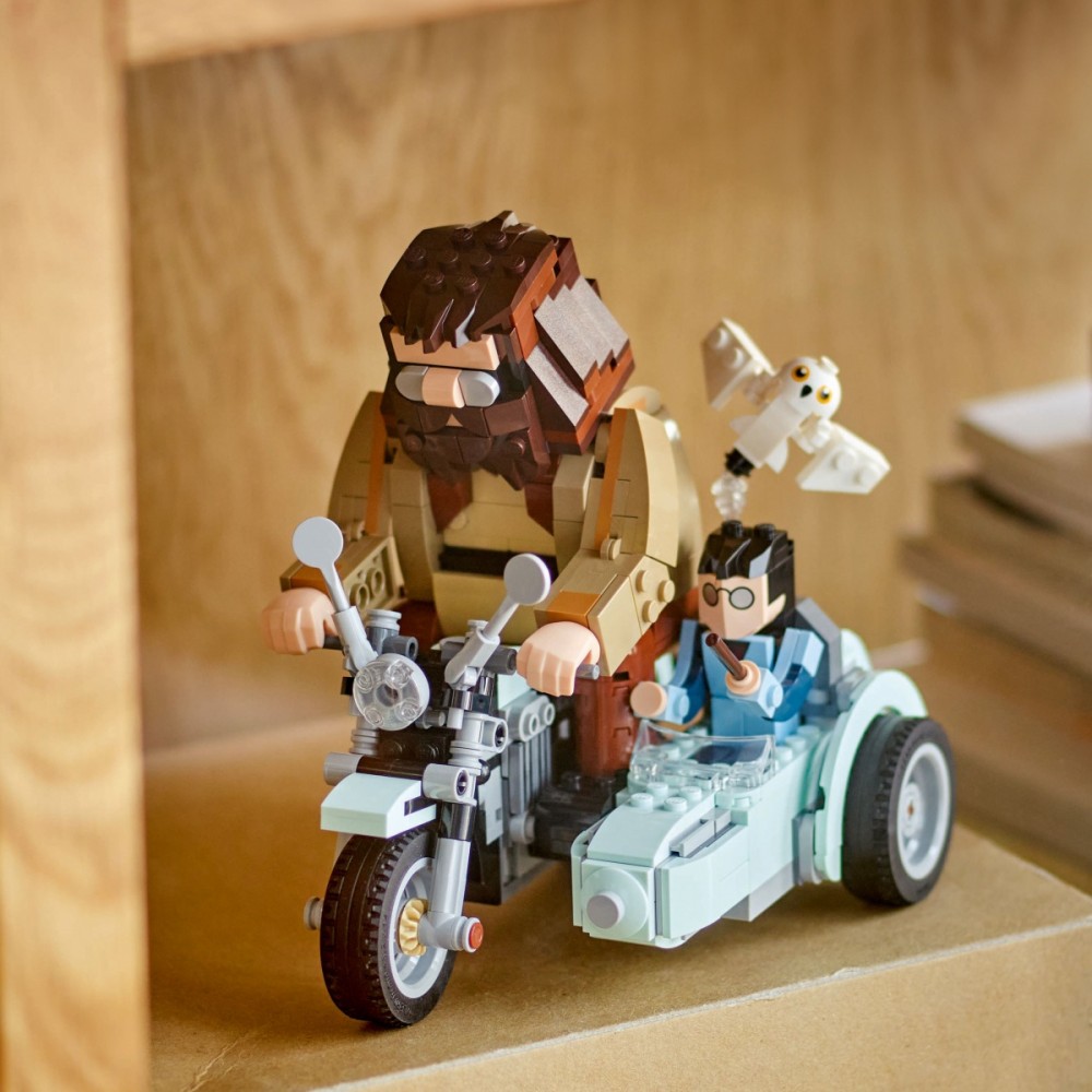 Hagrido ir hario motociklo kelionė lego harry potter