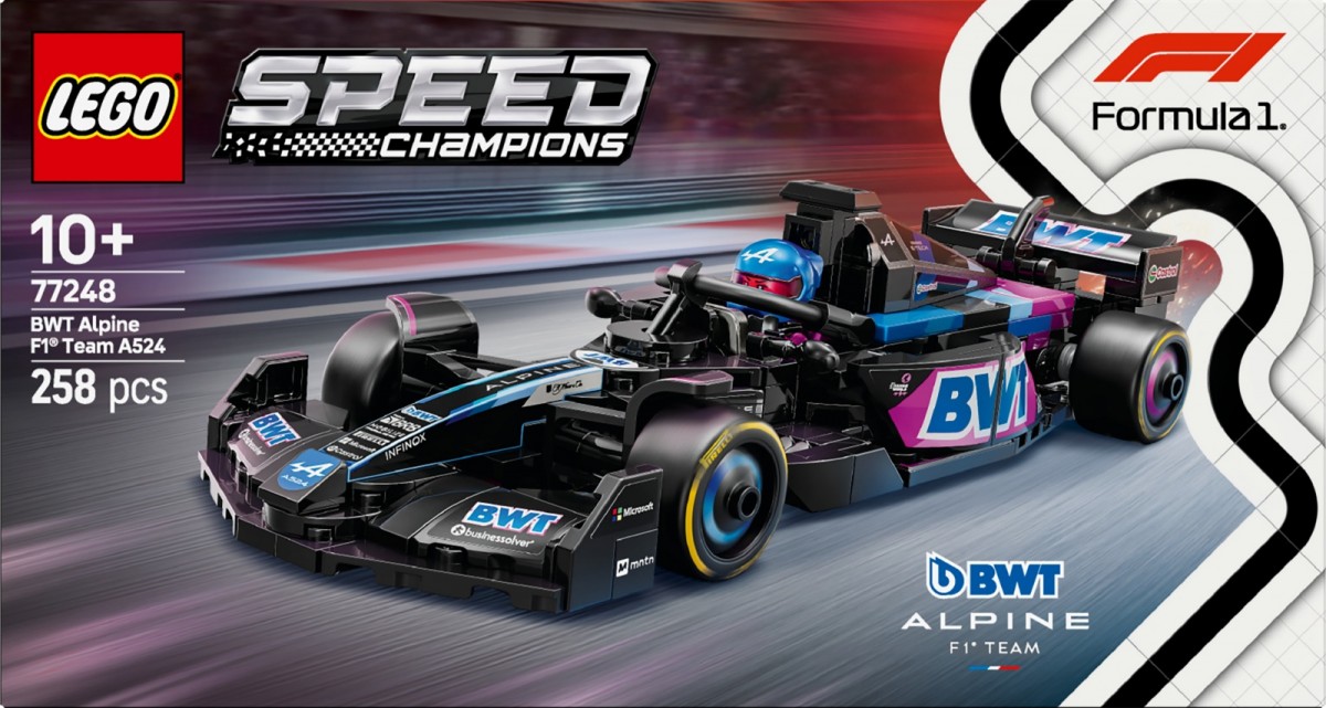 77248 lego® speed champions lenktyninis automobilis bwt alpine f1® team a524