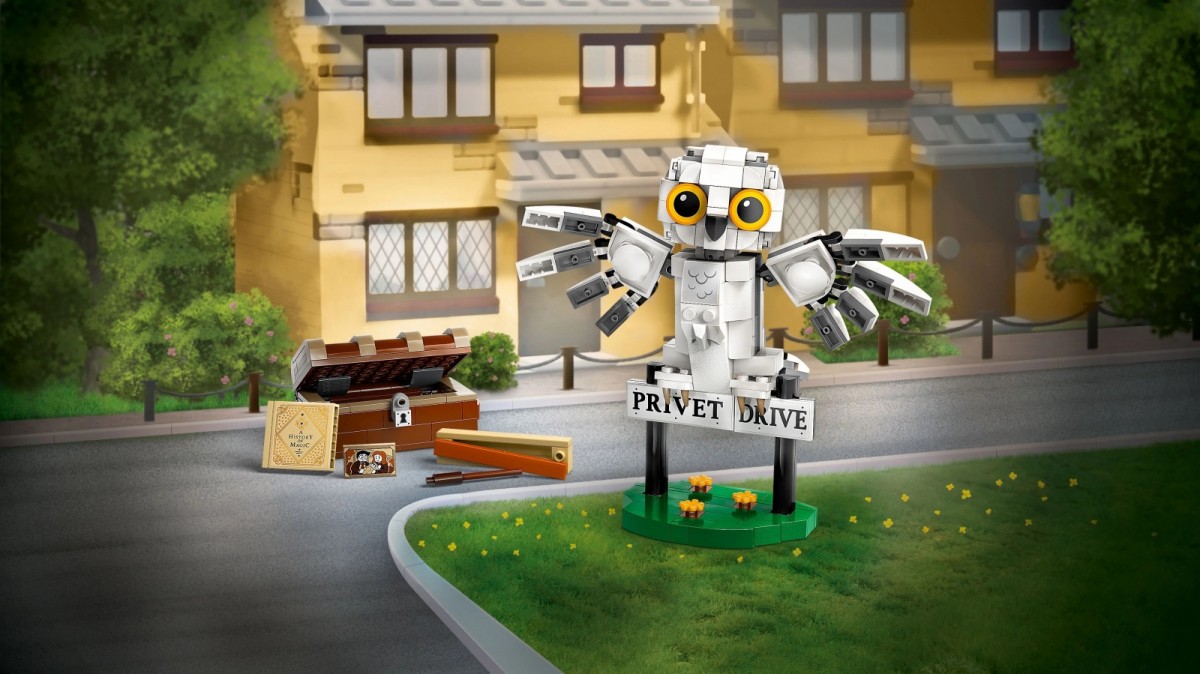 Lego harry potter hedviga privet drive gatvėje
