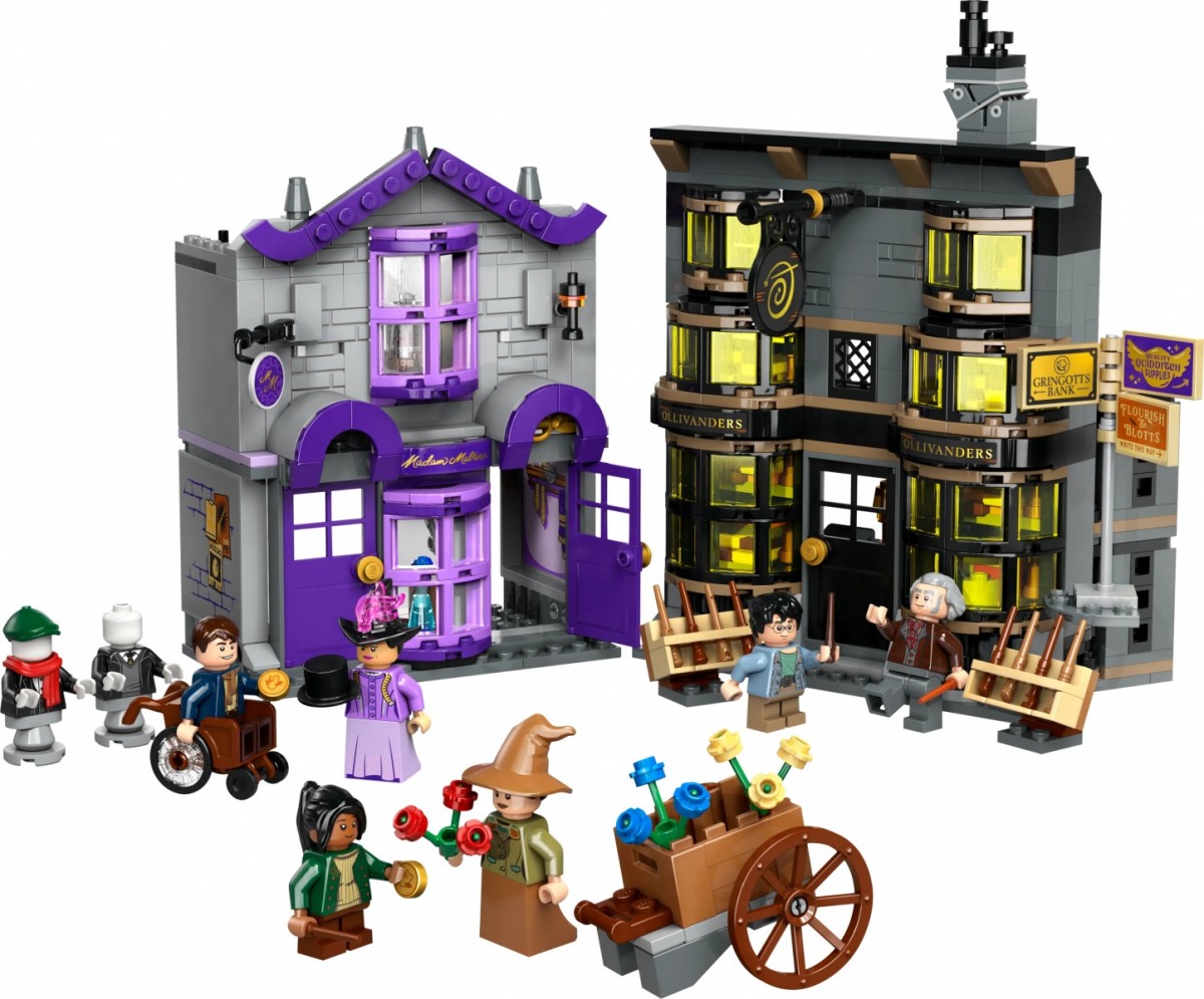76439 lego® harry potter olivanderio ir madam malkin parduotuvės