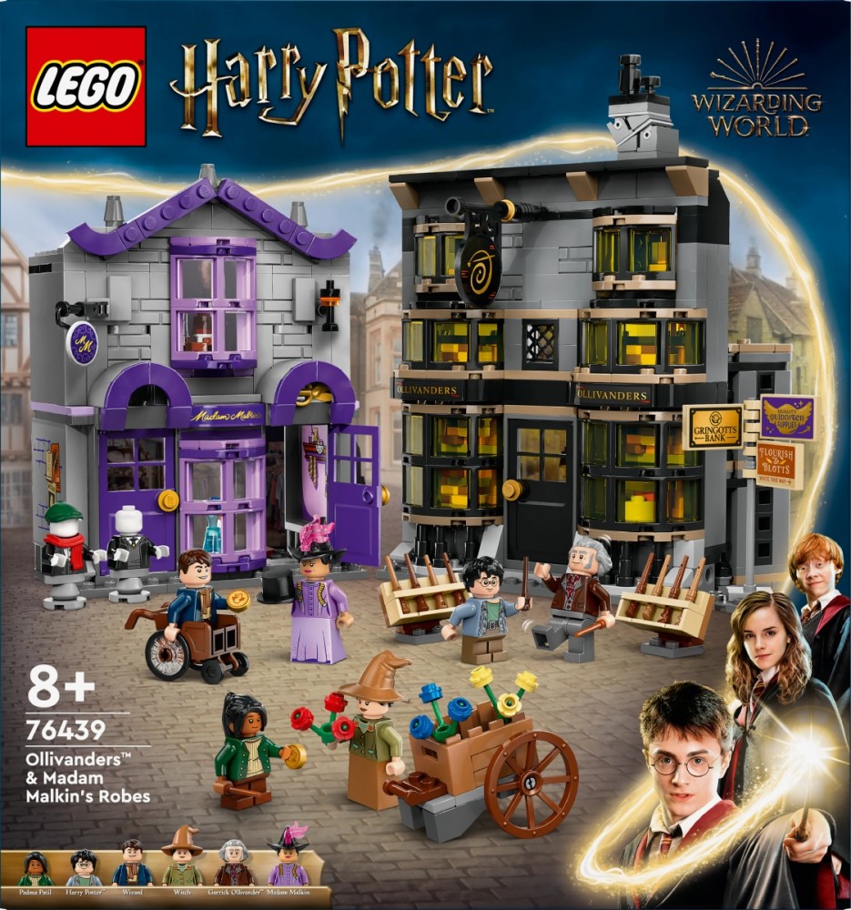 76439 lego® harry potter olivanderio ir madam malkin parduotuvės