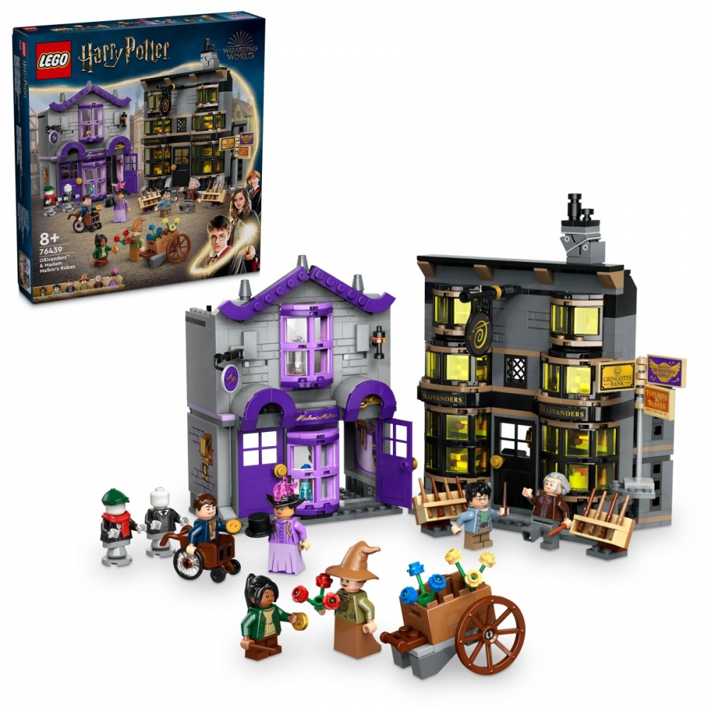 76439 lego® harry potter olivanderio ir madam malkin parduotuvės